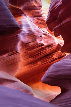 Lower Antelope Canyon with afternoon light near Page, Arizona