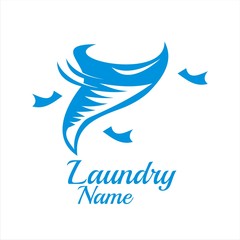 Twister Fashion Laundry Logo Template