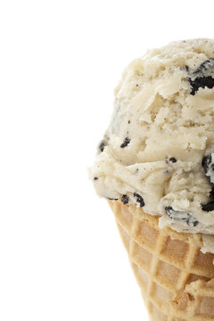 cropped image cookies and cream ice cream