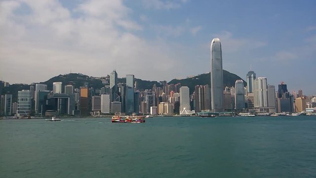 Time-lapse video of Hong Kong Victoria Harbor