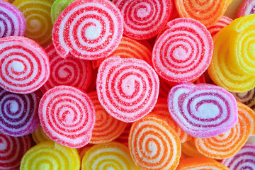 Fototapeta na wymiar colorful sweet jelly candies