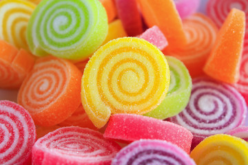colorful sweet jelly candies