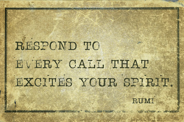 respond every Rumi