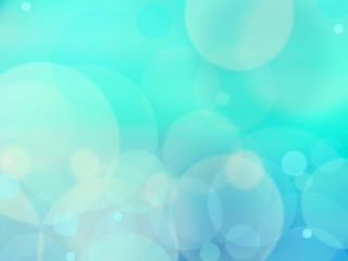 Blue bokeh abstract green background