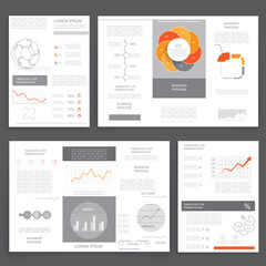 Business graphics brochures