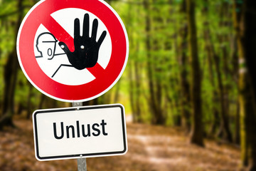 Schild 94 - Unlust