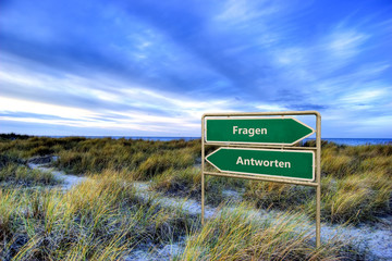 Schild 103 - Antworten