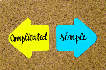 Message Complicated versus Simple