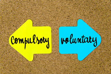 Message Compulsory versus Voluntary