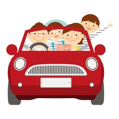 ドライブ　家族