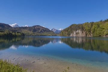 Alpsee lake at Hohenschwangau