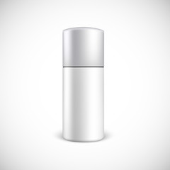 Blank cosmetics bottle with copy space.
