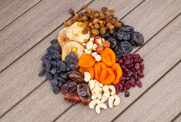 Dried fruits assortment
