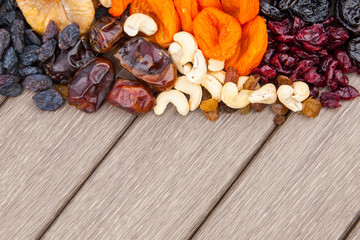 Dried fruits assortment
