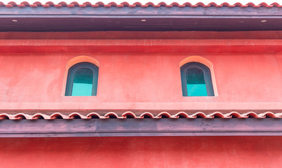 Exterior window of vintage house.