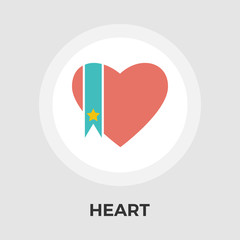 Heart vector flat icon