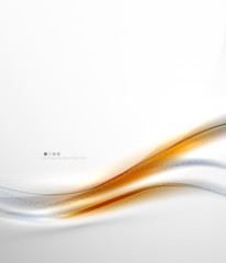 Orange wave abstract background