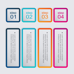 Obraz premium Vector colorful info graphics for your business presentations.
