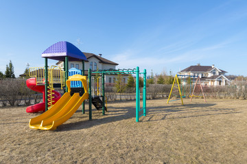 Playground in a rural village
