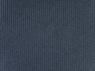 Gray finely ribbed knitted wool fabric