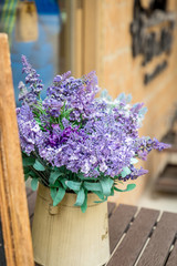 Basket with Beautiful Lavender, Close-up
