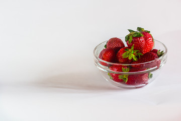 Strawberry on isolated white backgorund