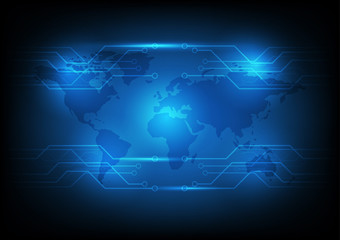 Abstract Technology circuit background