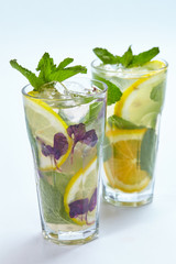 summer lemonade isolated