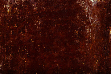 Texture of rusty metal. Vintage dark rusty background.