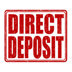 Direct deposit stamp
