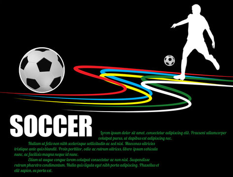 Soccer poster background