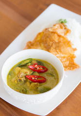 Green pork Curry , Thai cuisine