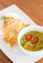 Green pork Curry , Thai cuisine