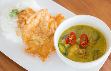Green pork Curry , Thai cuisine