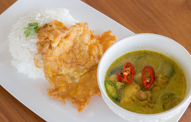 Green pork Curry , Thai cuisine