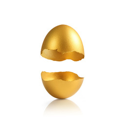 Golden egg isolated