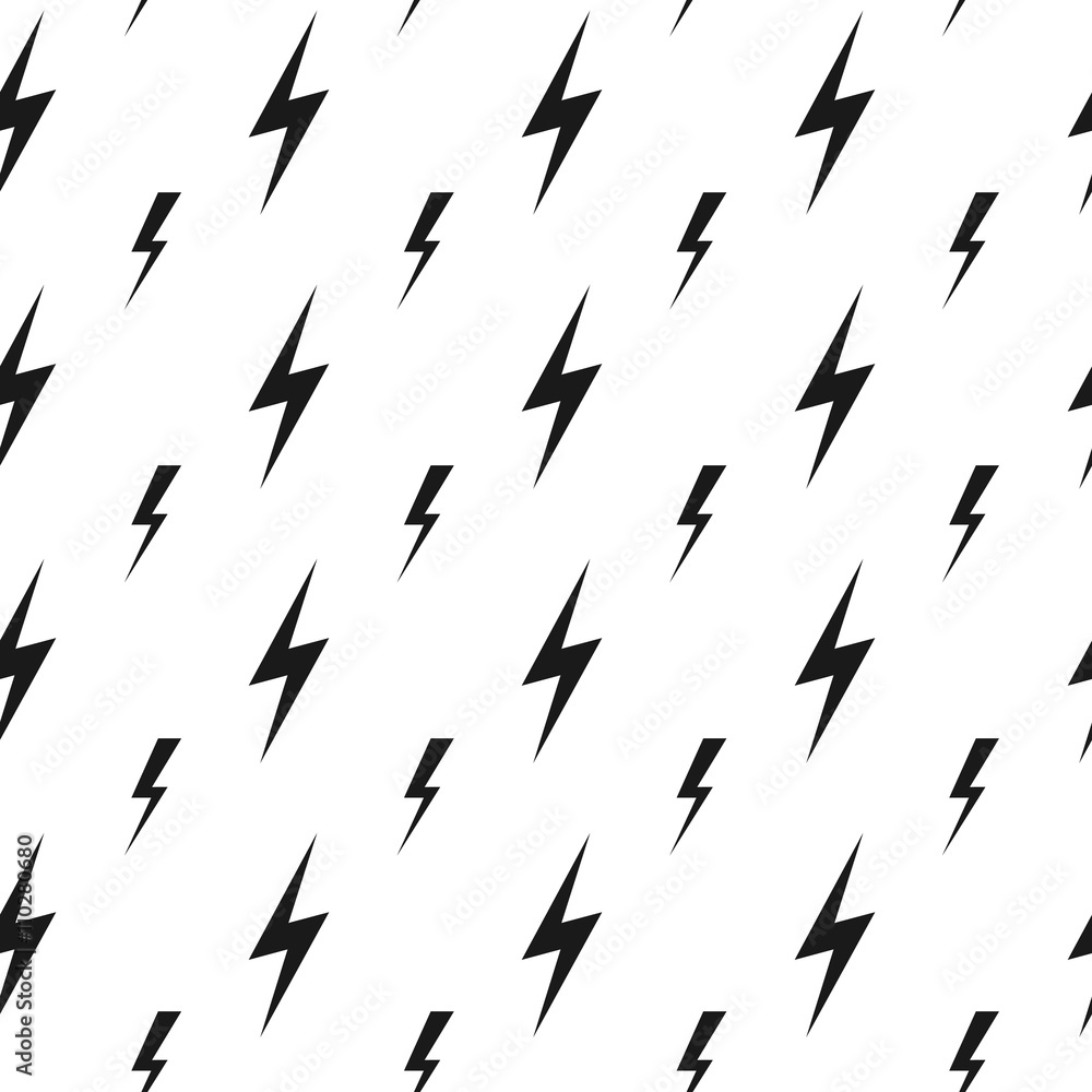 Poster lightning bolts, thunderbolts vector seamless pattern. thunder bolt pattern, thunder bolt lightning 