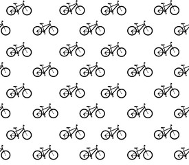 Seamless bicycle pattern