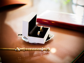 Ringe in der Schatulle