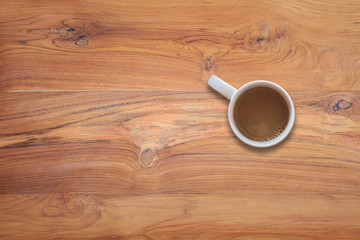 White coffee cup isolated on white background