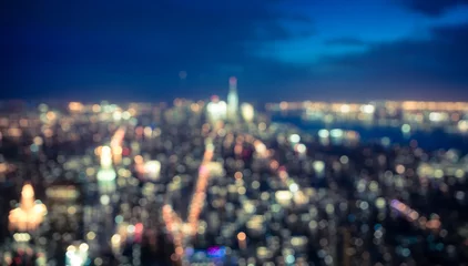Abwaschbare Fototapete New York Verschwommenes Stadtkonzept