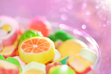 Colored candy