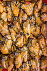 Mussels at market