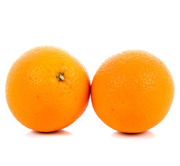 oranges on white background