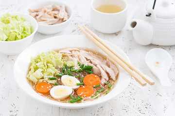 Chinese soup with glass noodles