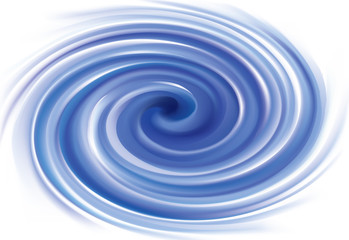 Vector background of cobalt swirling water texture