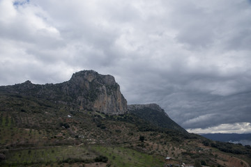 Fototapeta na wymiar pico del tajo algarín en el municipio del Gastor, Andalucía