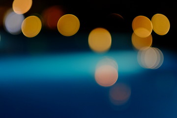 Colourful blured abstract night lights, bokeh