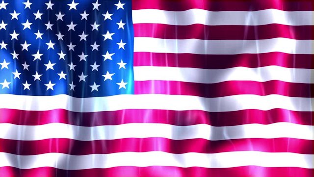 United States of America Flag Animation, High Quality Quicktime animation, works with all Editing Programs, 20 Seconds Duration