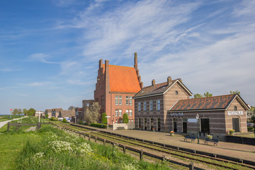 Historical railroad and station of Medemblik